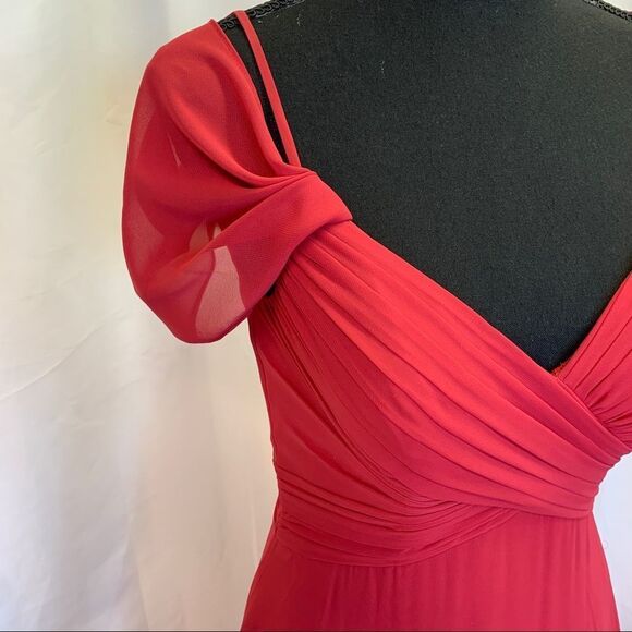 Bari Jay Red bridesmaid prom gown formal dress Sz 6🔥 - Picture 5 of 13